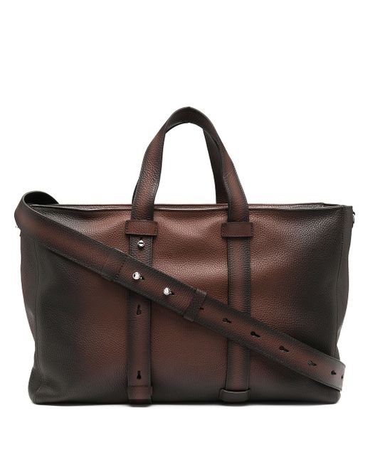 Orciani large leather tote bag