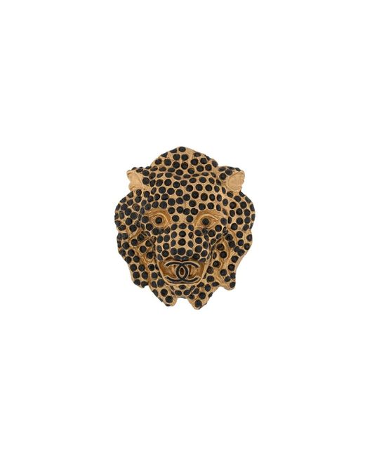 Chanel Pre-Owned 2001 lion head brooch