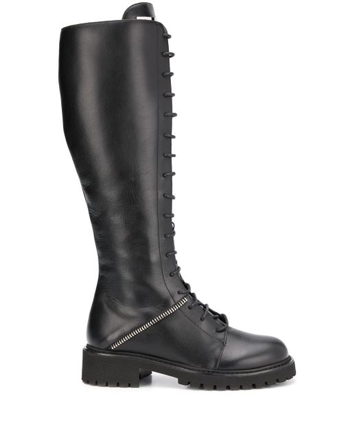 Giuseppe Zanotti Design lace-up knee-high boots