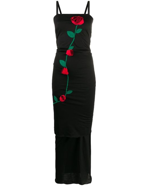 Dolce & Gabbana rose applique fitted dress