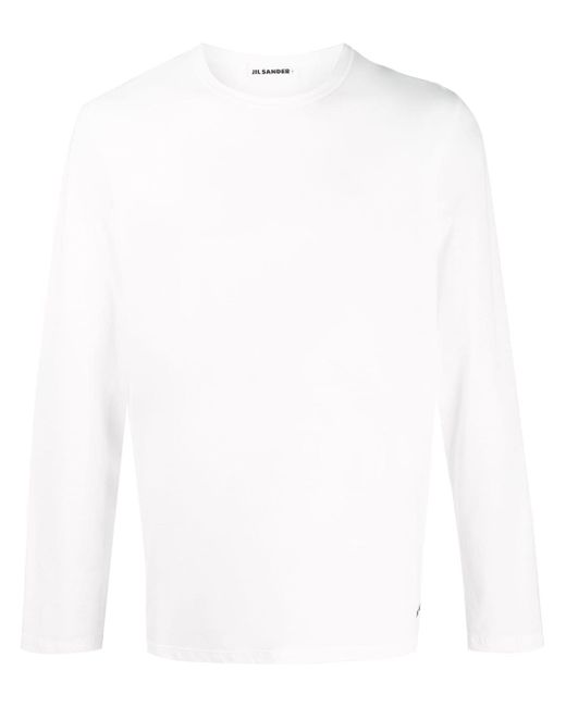 Jil Sander logo print long-sleeve T-shirt