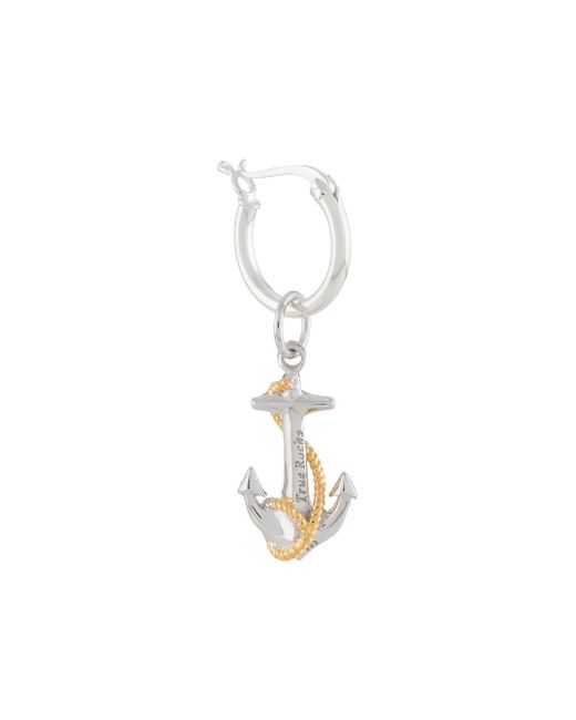 True Rocks anchor hoop earring