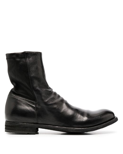 Officine Creative Journal leather ankle boots