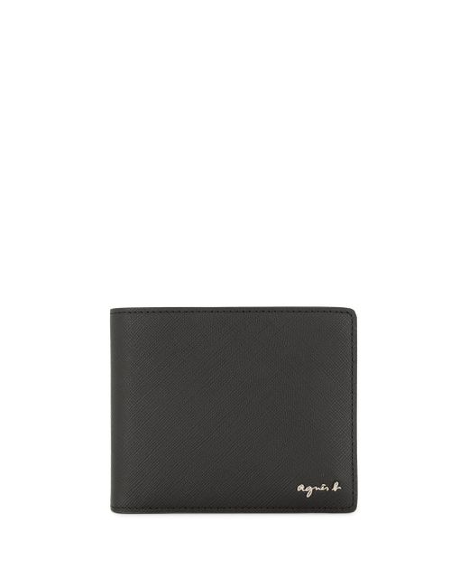 Agnès B. agnès b. bi-fold logo wallet