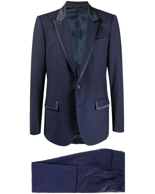 Dolce & Gabbana contrast-trim two piece suit