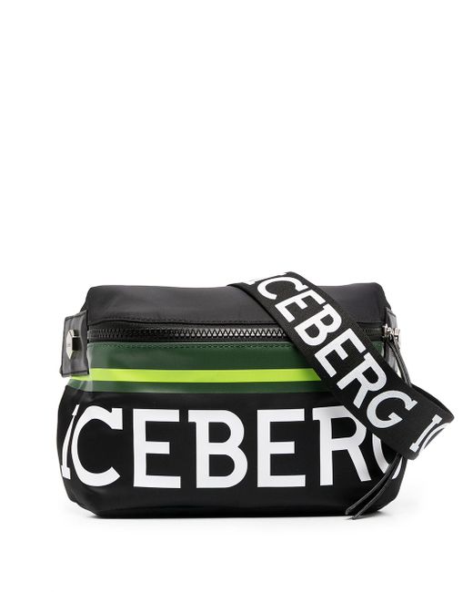 Iceberg logo print belt bag