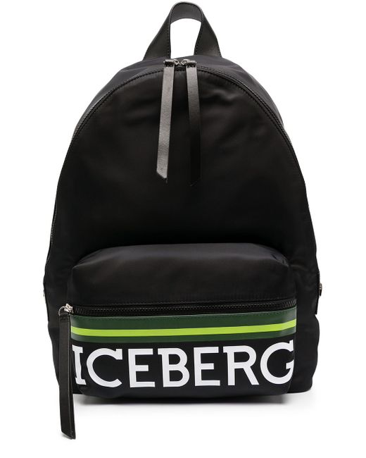Iceberg logo print backpack