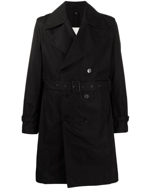 Mackintosh double-breasted belted trench coat