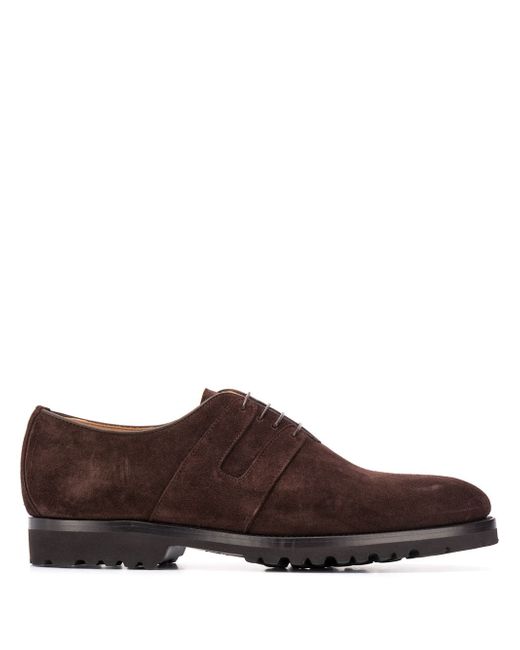 Kiton suede oxford shoes