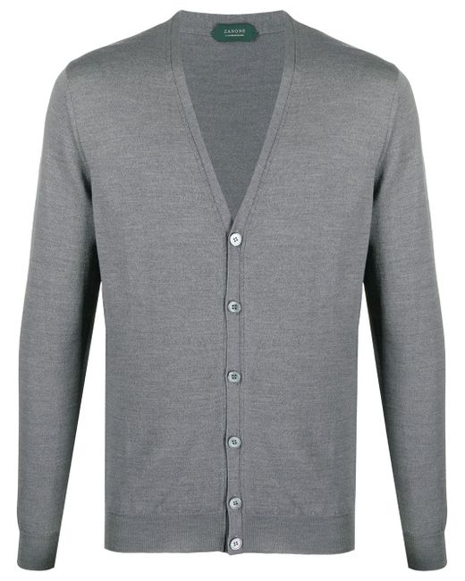 Zanone button-up knitted cardigan