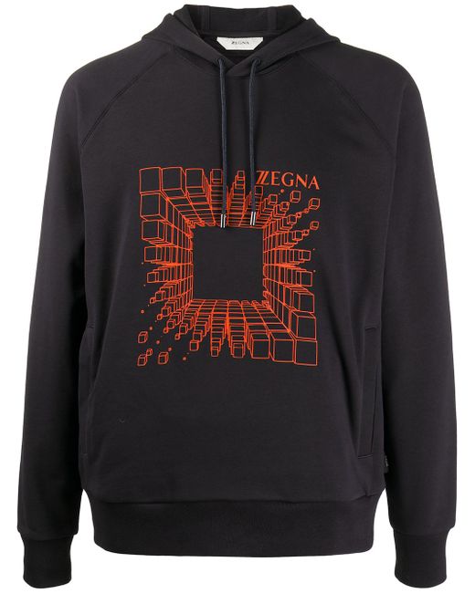 Z Zegna graphic-print hoodie