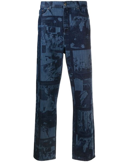Daily Paper printed straight-leg jeans