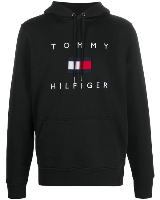 Tommy Hilfiger logo print hoodie