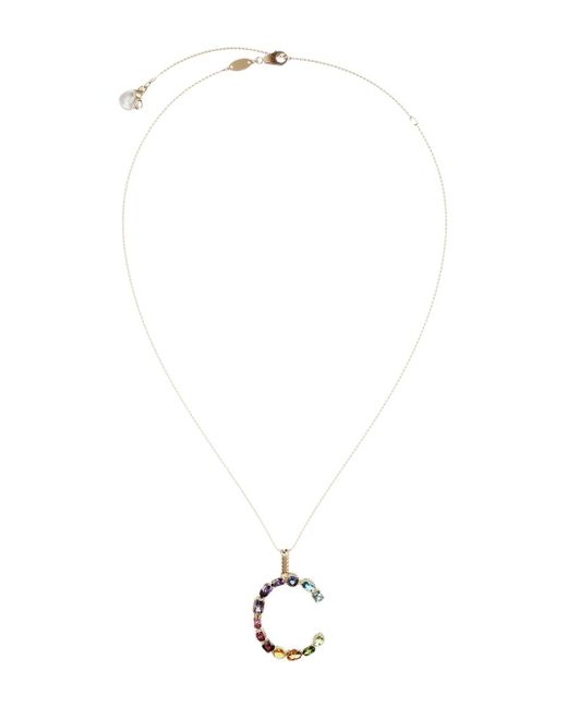 Dolce & Gabbana topaz initial C necklace