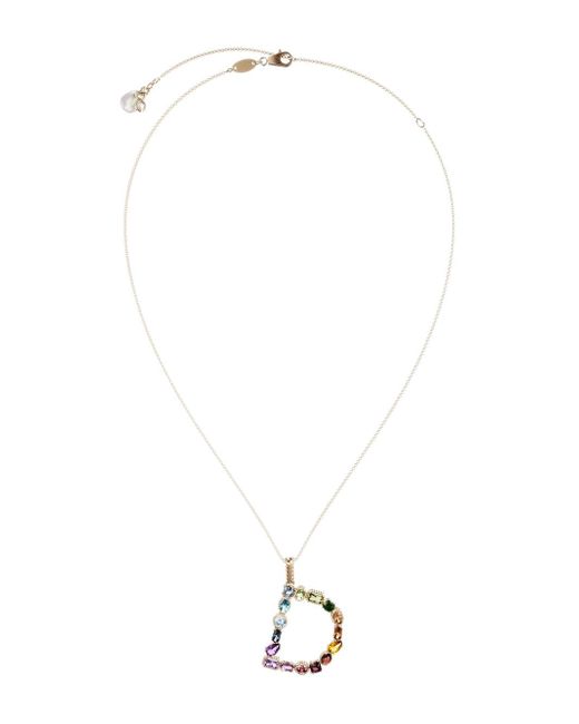 Dolce & Gabbana topaz initial D necklace