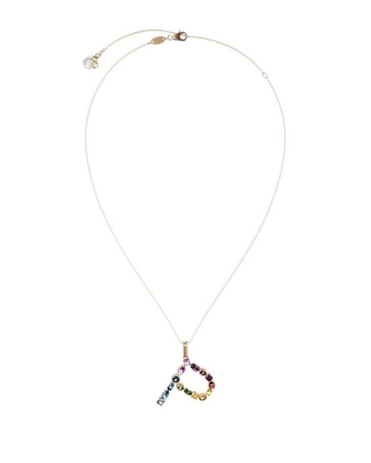 Dolce & Gabbana topaz initial P necklace
