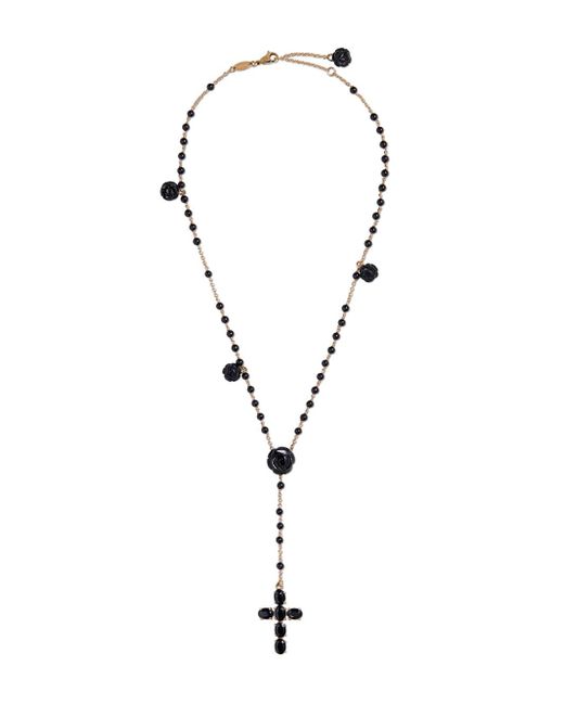 Dolce & Gabbana 18kt yellow sapphire Tradition rosary necklace