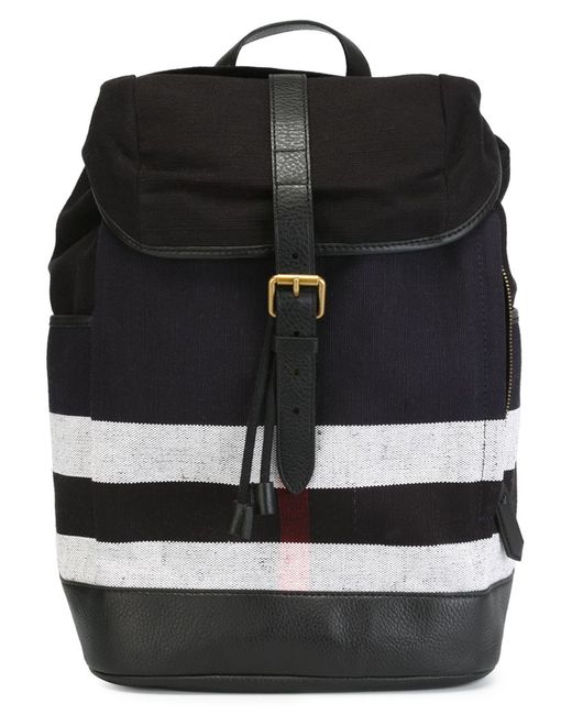 Burberry canvas check backpack