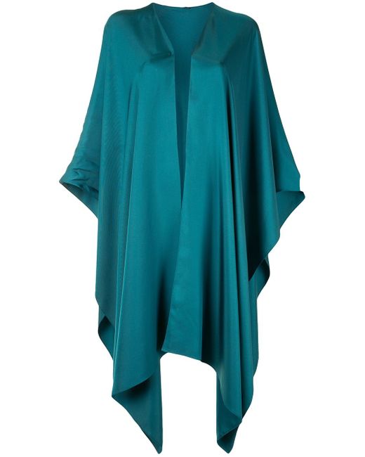 Lapointe drape-sleeve twill shawl