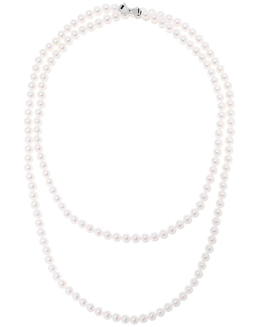 Tasaki 18kt 8.5mm Akoya pearl layered necklace