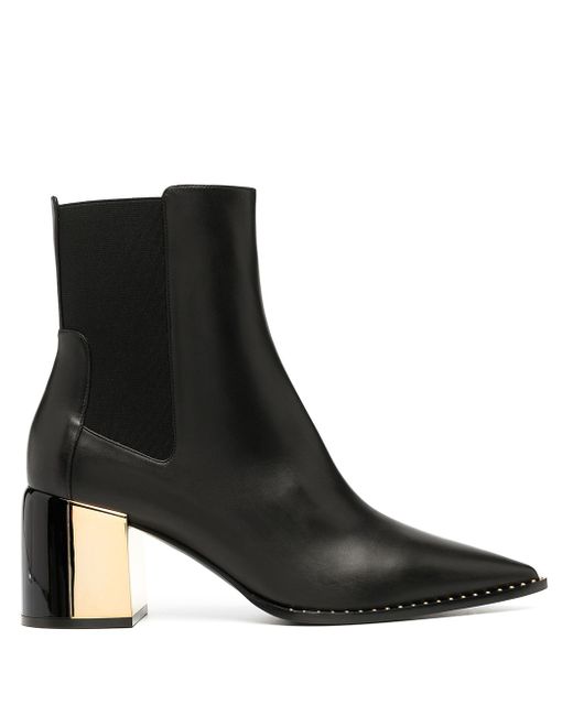Casadei metallic-heel ankle boots