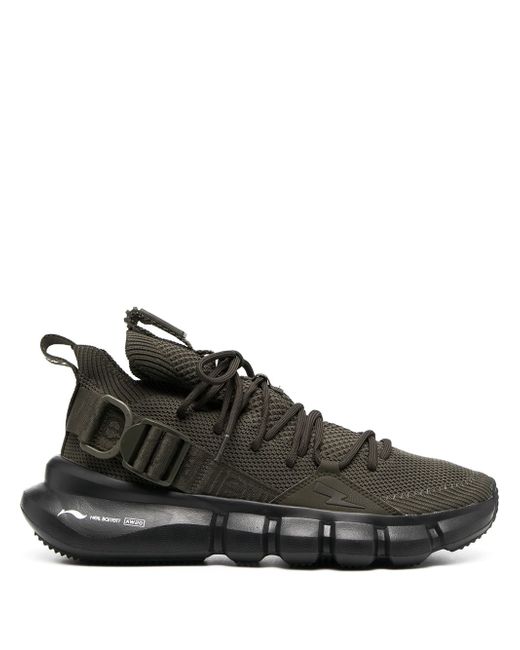 Neil Barrett mesh panelled lace-up sneakers