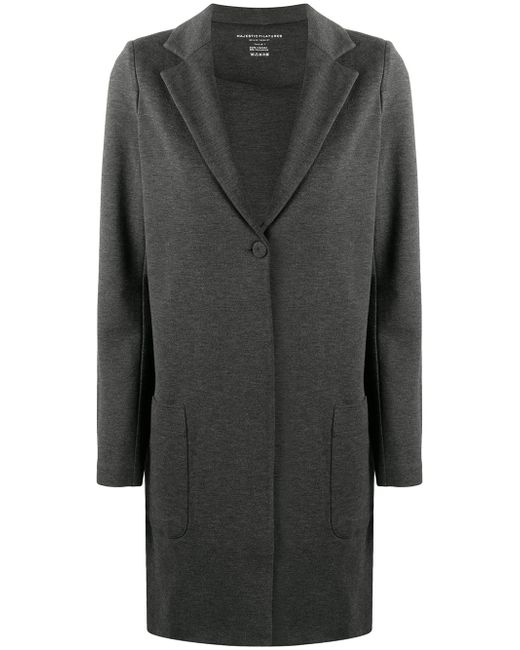 Majestic Filatures one-button single-breasted coat