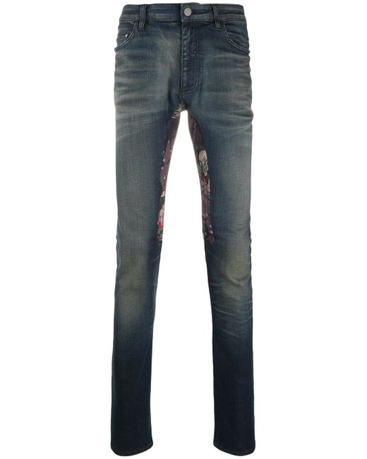 Alchemist patch-embellished skinny jeans