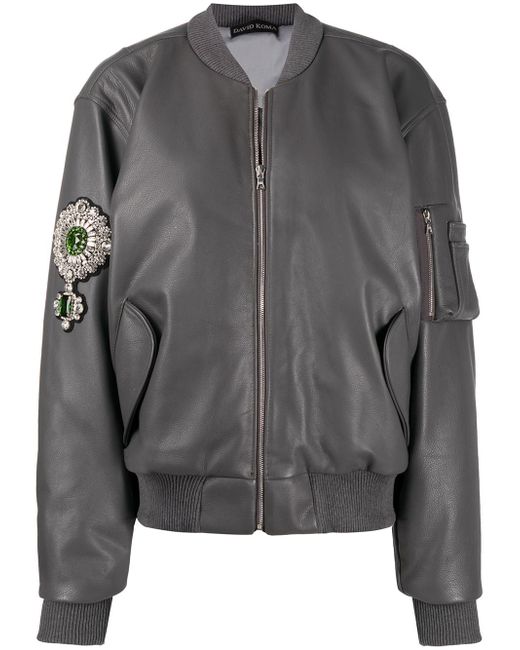David Koma embellished bomber jacket