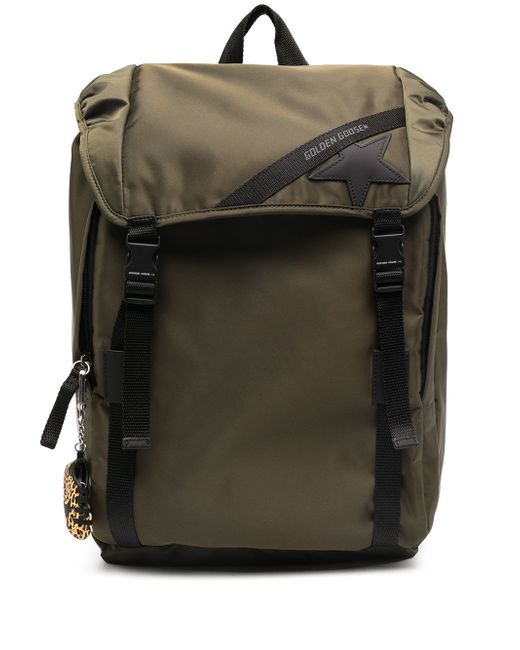 Golden Goose logo patch backpack
