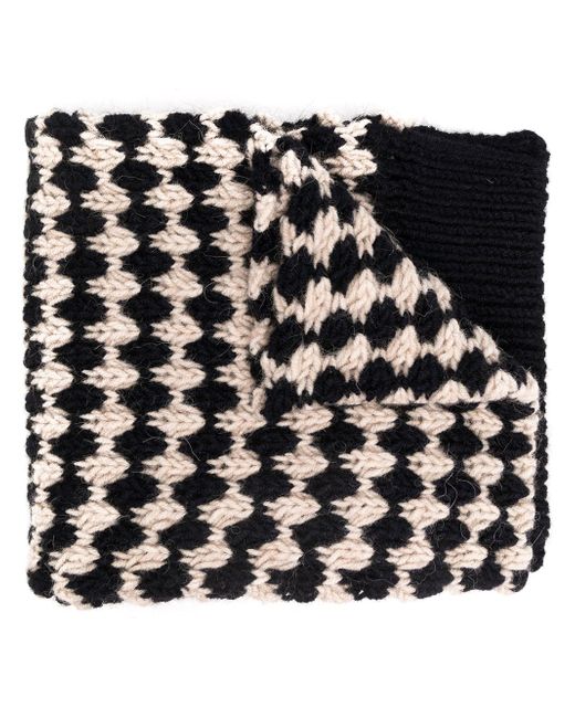 Raf Simons long-length knitted scarf