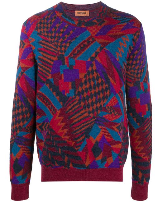 Missoni abstract wool jumper