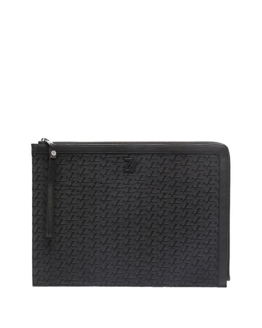 Zadig & Voltaire all-over logo clutch bag