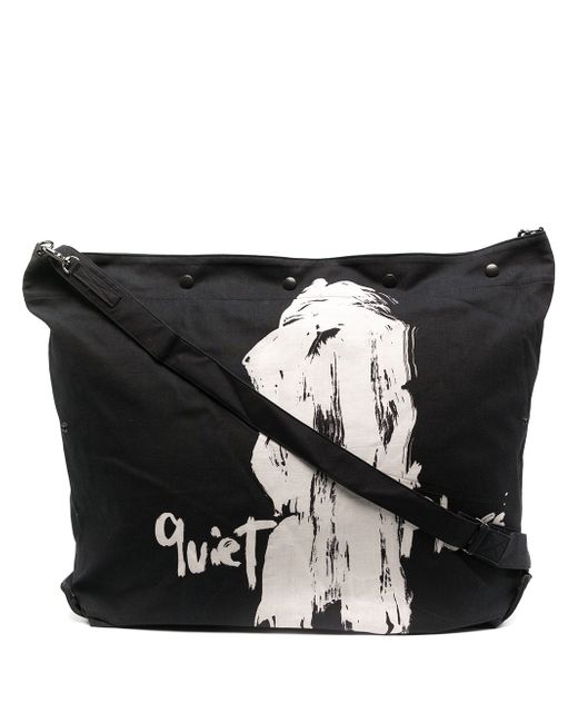 Yohji Yamamoto abstract-print messenger bag