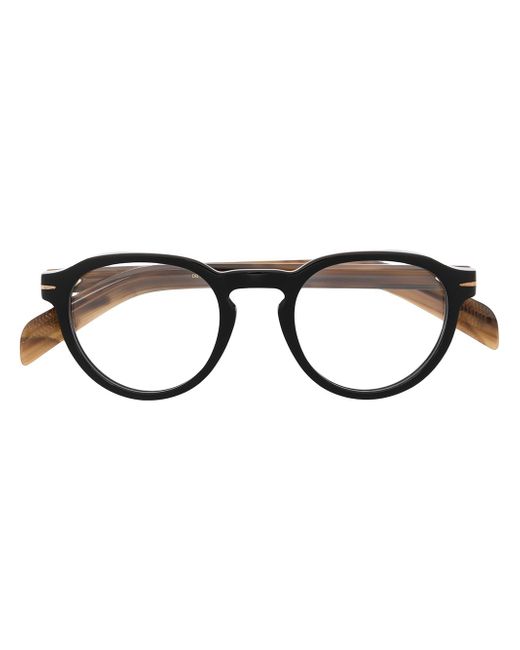 David Beckham Eyewear round glass frames