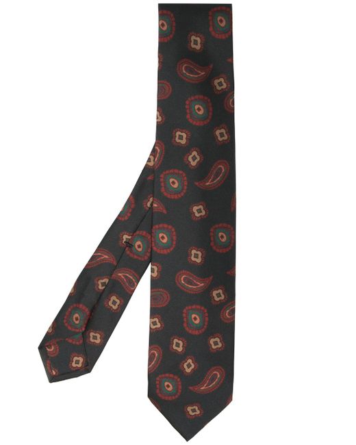 Barba paisley-print tie
