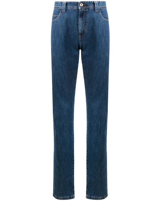 Loro Piana high rise straight-leg jeans