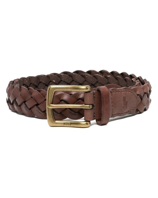 Polo Ralph Lauren vegan leather braided belt