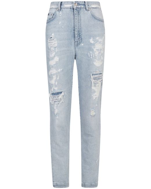 Dolce & Gabbana Audrey distressed-effect jeans