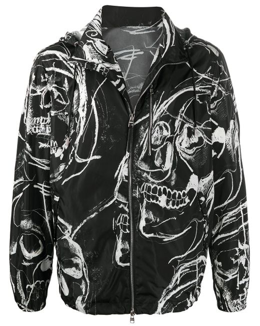 Alexander McQueen skull-print zip up jacket