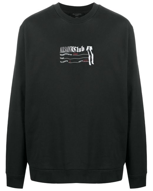 AllSaints logo print sweatshirt