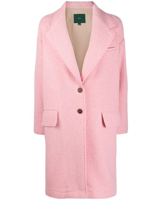 Jejia textured single-breasted coat