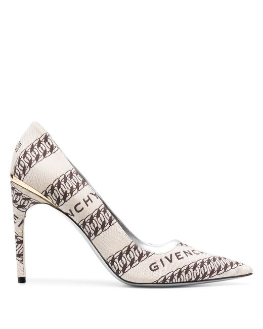 Givenchy chain print pointed toe pumps
