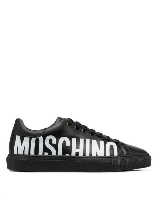 Moschino side logo print sneakers
