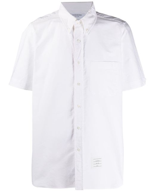 Thom Browne short-sleeved Oxford shirt