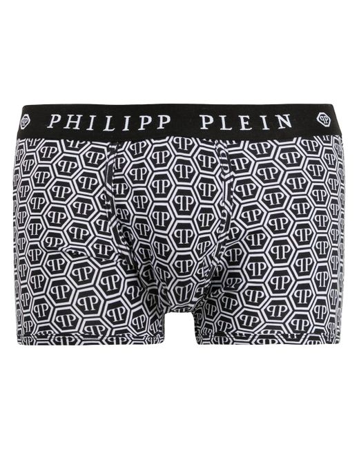Philipp Plein hexagon logo-print boxers