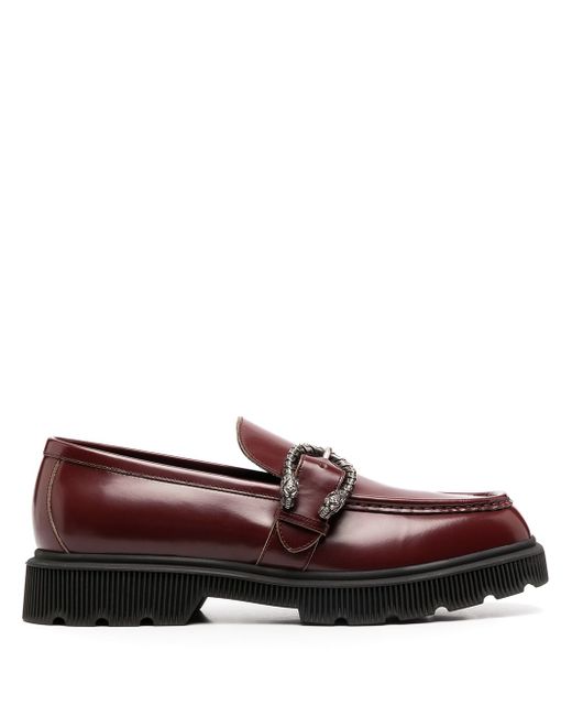 Gucci polished buckle-fastening loafers