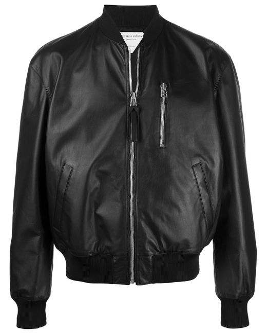 Bottega Veneta leather bomber jacket