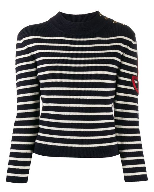 Patou breton stripe knitted top