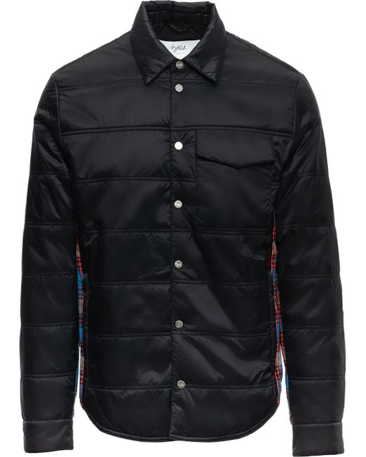 Aztech Mountain Loge Peak quilted-panelled check shirt
